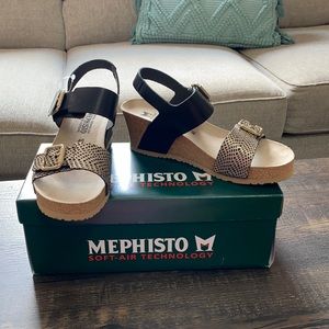 Never been worn Mephisto Wedge Sandals
